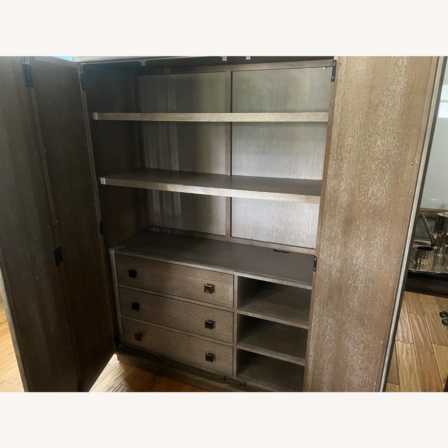 Universal Playlist  Antiquish Mirrored Armoire - image-2