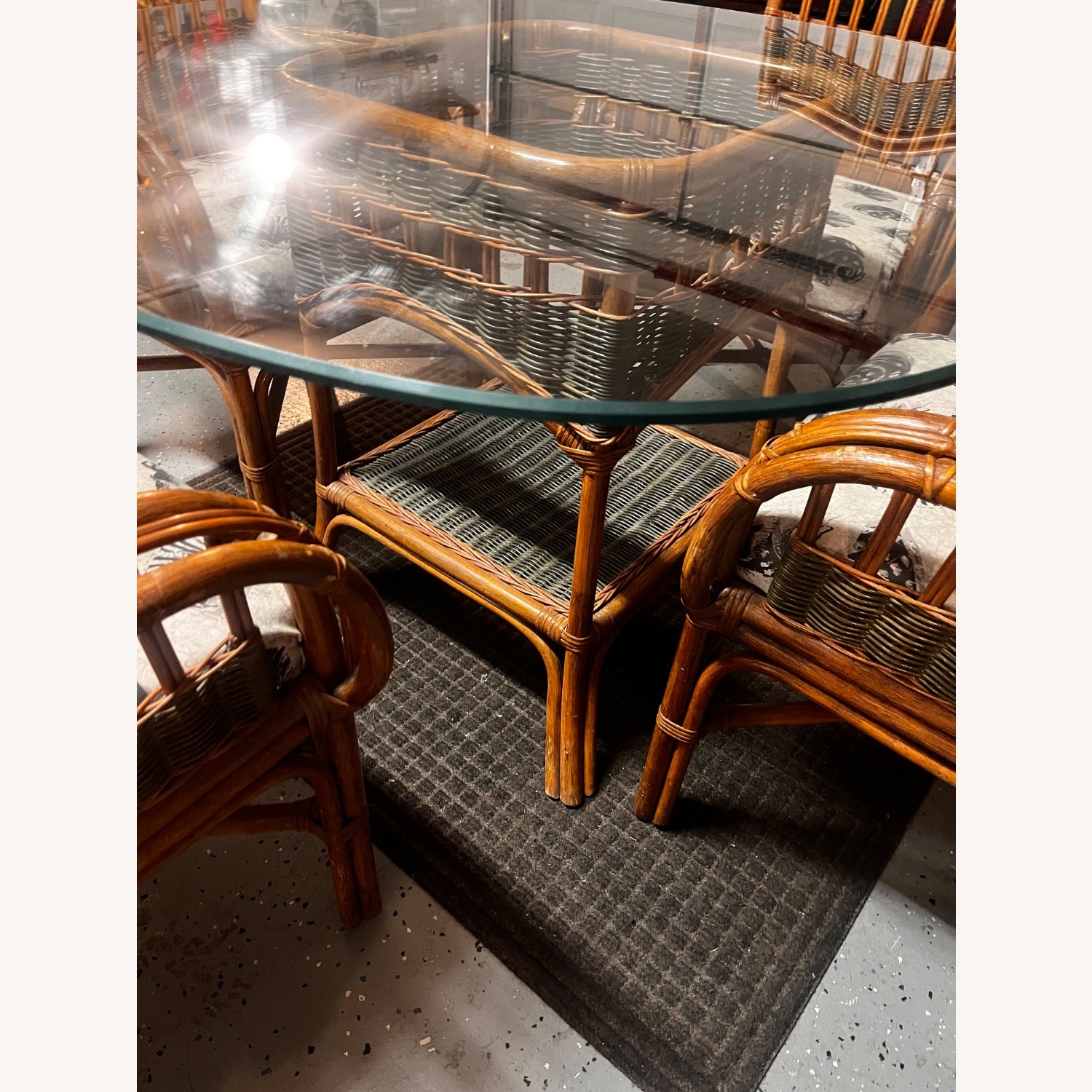  80’s Rattan 5 Piece Outdoor Set  - image-5