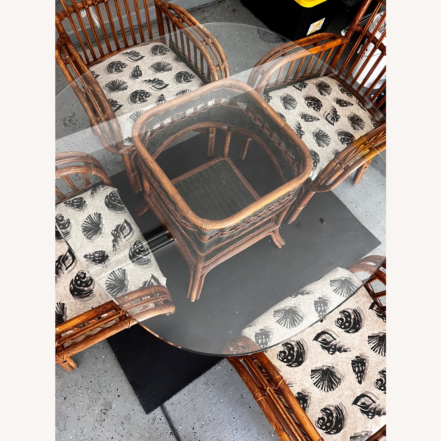  80’s Rattan 5 Piece Outdoor Set  - image-8