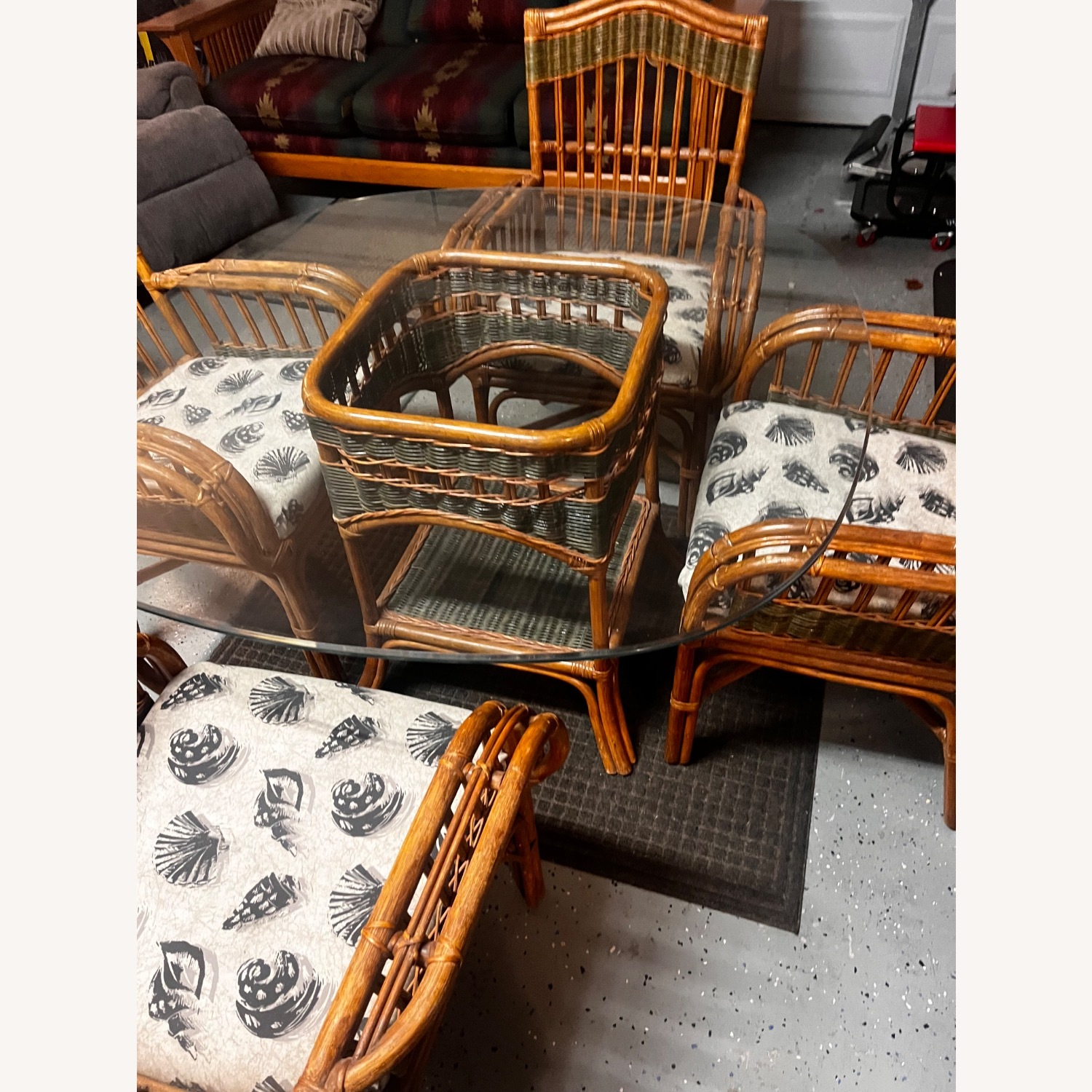  80’s Rattan 5 Piece Outdoor Set  - image-6