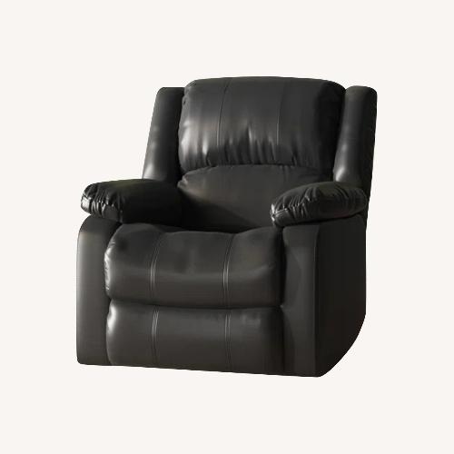 Used Sanie 37.8" Faux Leather Manual Recliner for sale on AptDeco