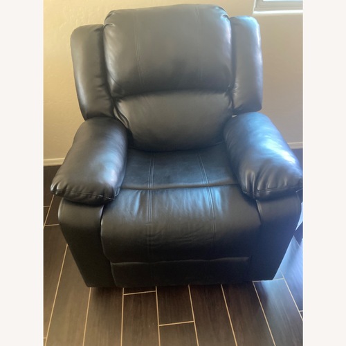 Used Sanie 37.8" Faux Leather Manual Recliner for sale on AptDeco