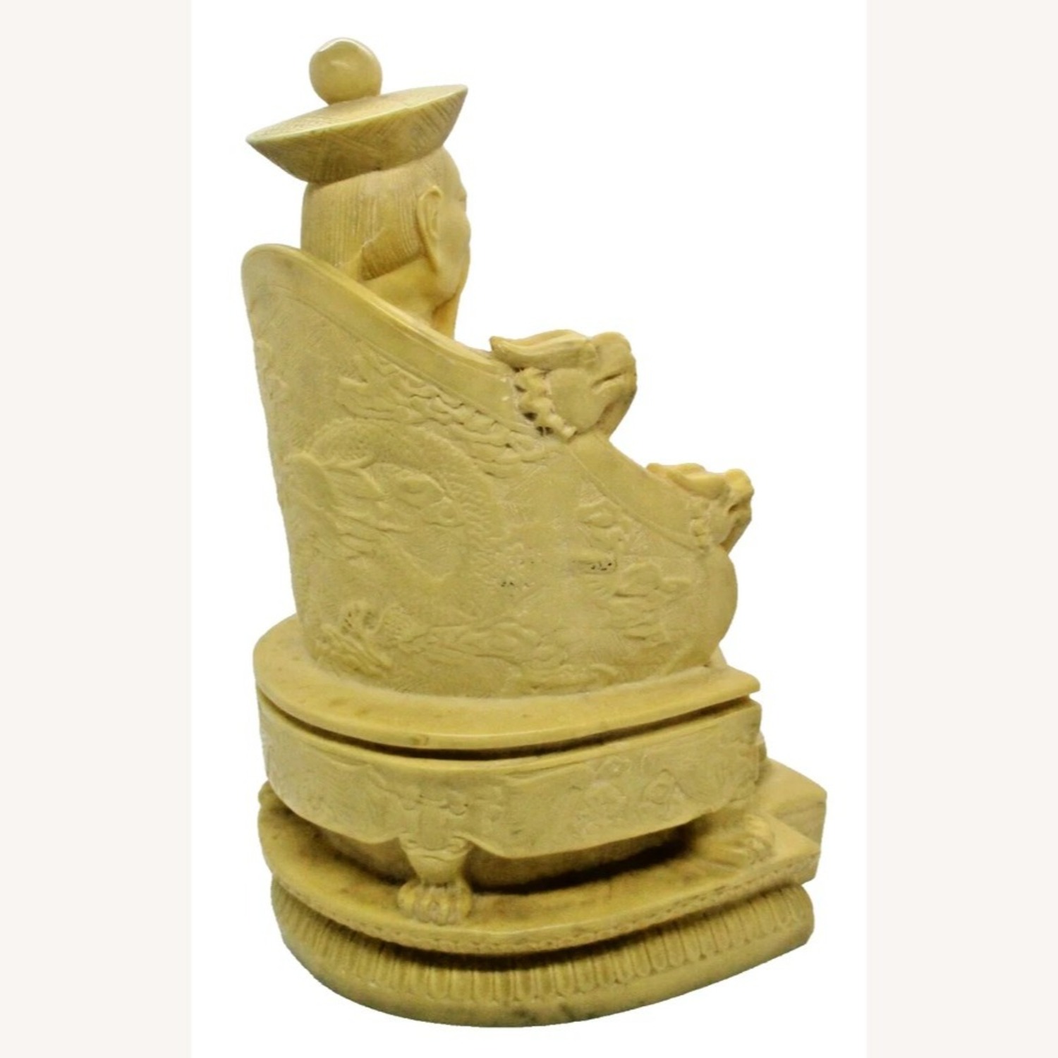 Antique Chinese Carved Stone Qianlong Emperor - image-6