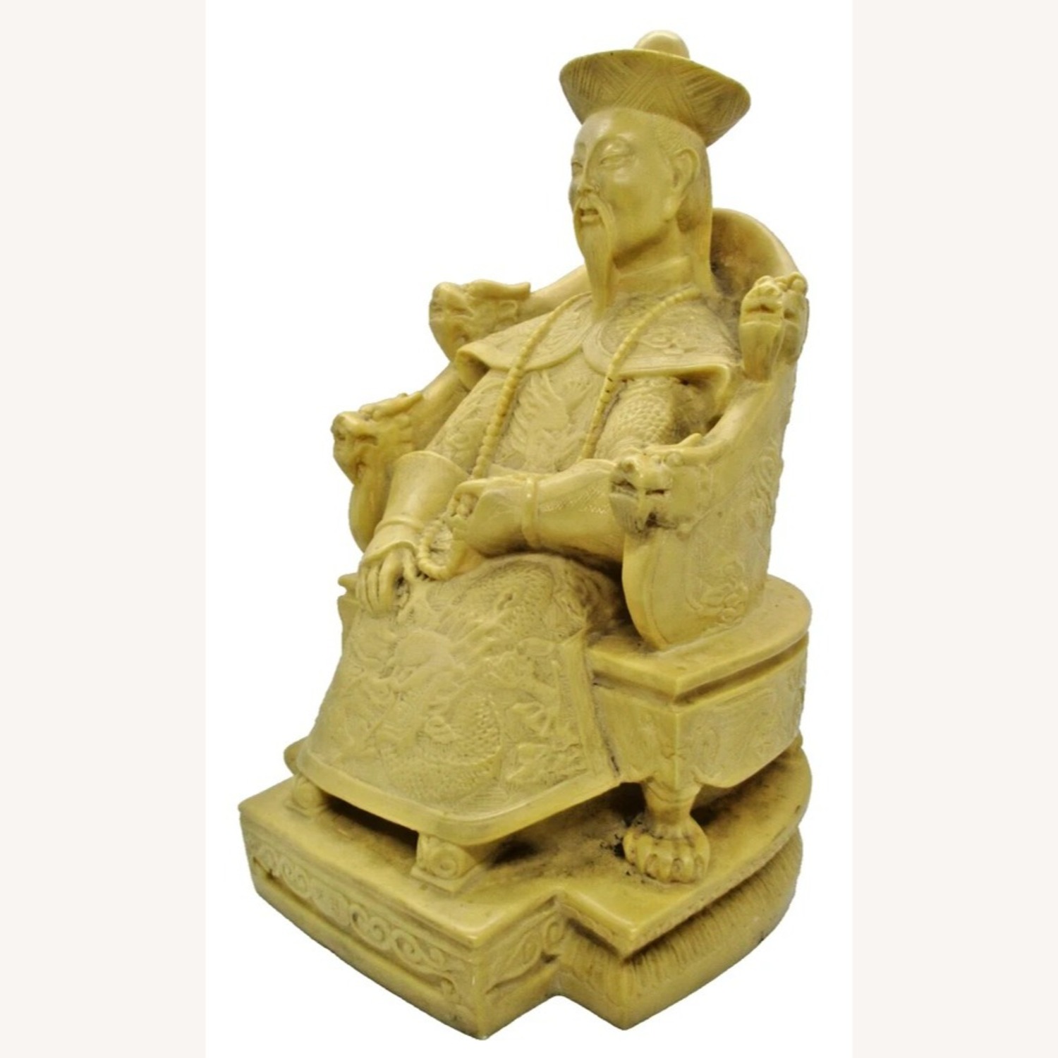 Antique Chinese Carved Stone Qianlong Emperor - image-2