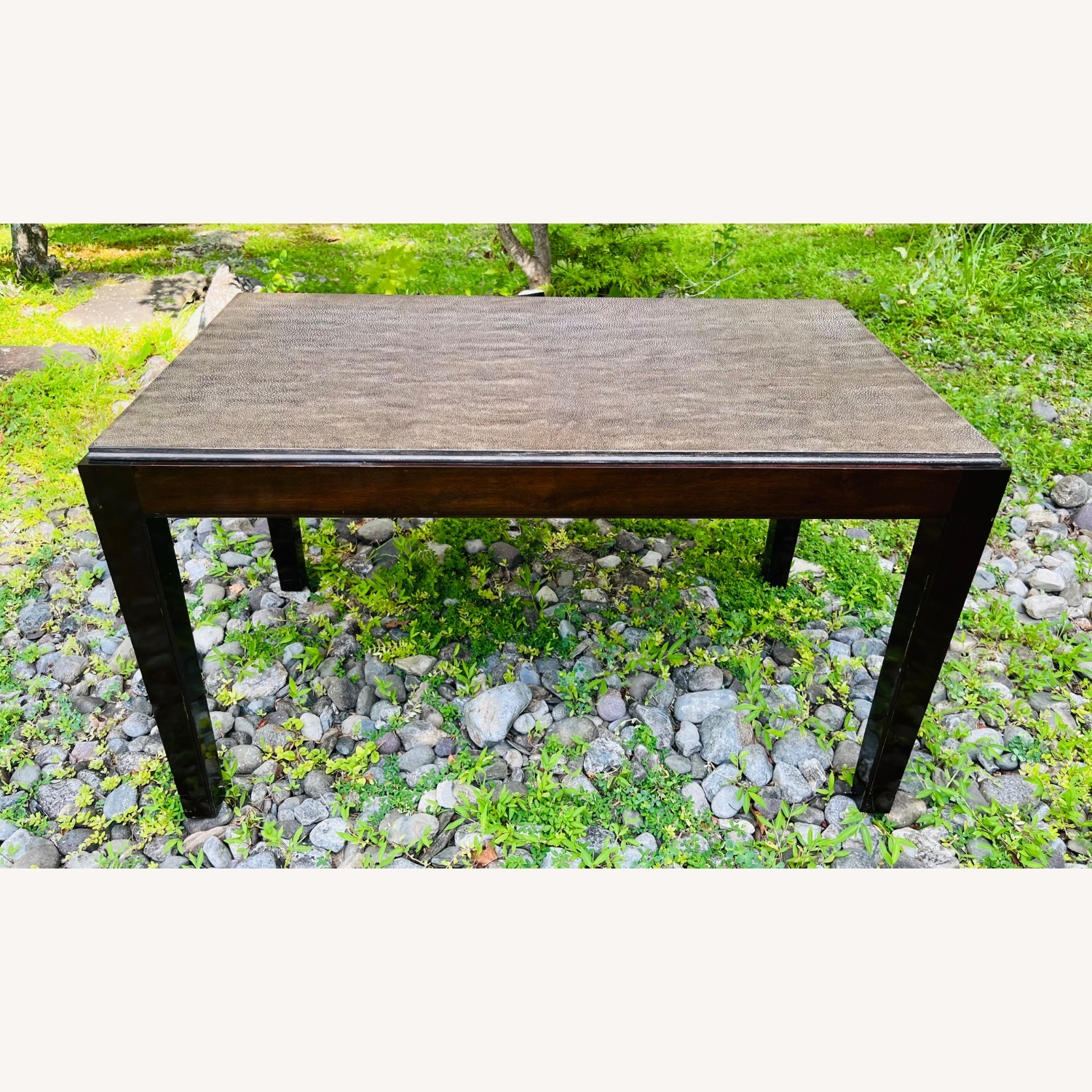 Vintage Shagreen Top Coffee Table - image-5