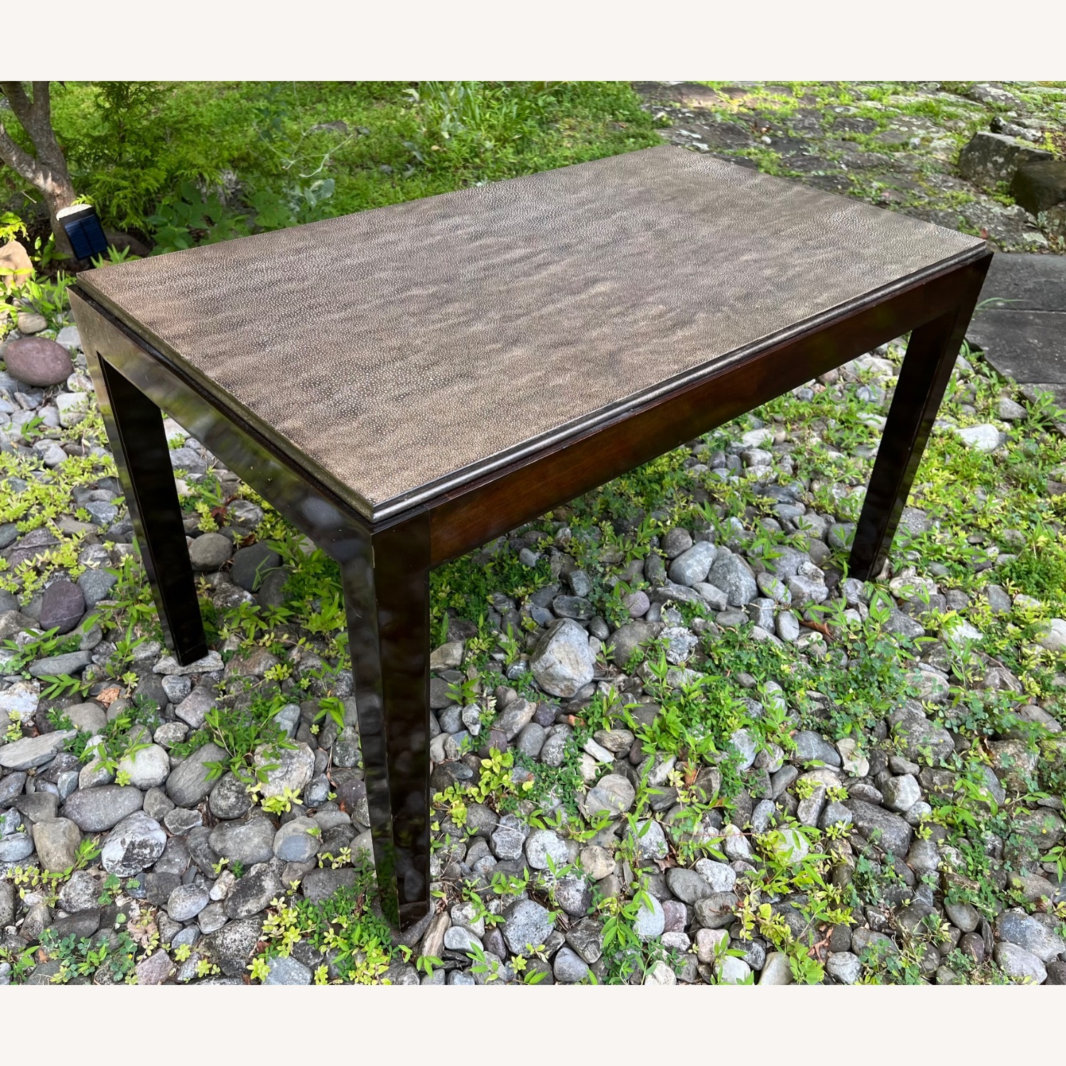 Vintage Shagreen Top Coffee Table - image-1