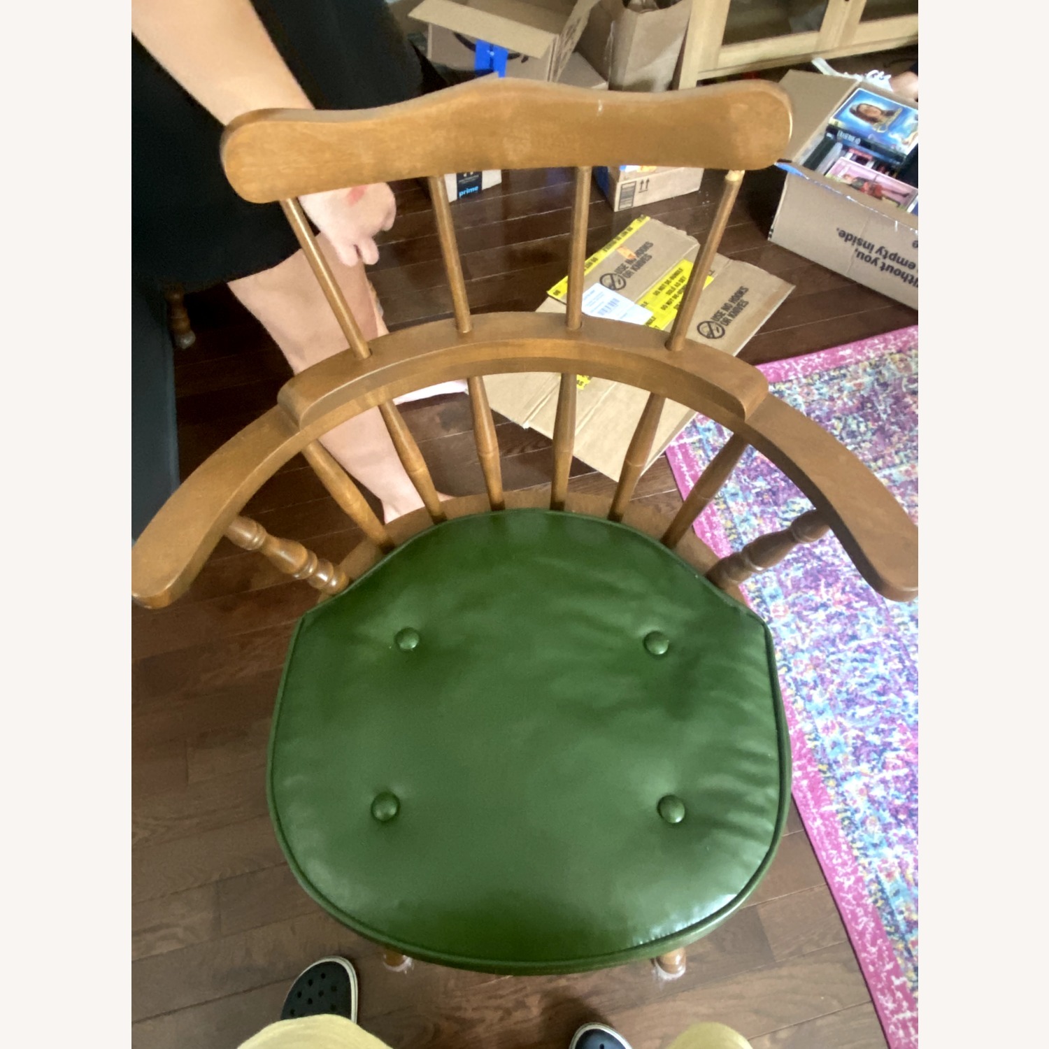 Vintage Green Bar Stools/Chairs - image-3