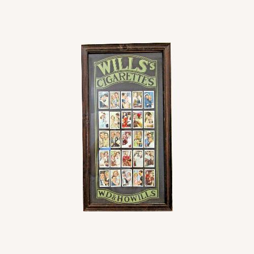 Used Antique Framed Will's Cigarettes Cards circa 1900 for sale on AptDeco