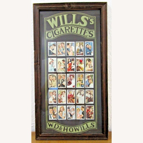 Used Antique Framed Will's Cigarettes Cards circa 1900 for sale on AptDeco