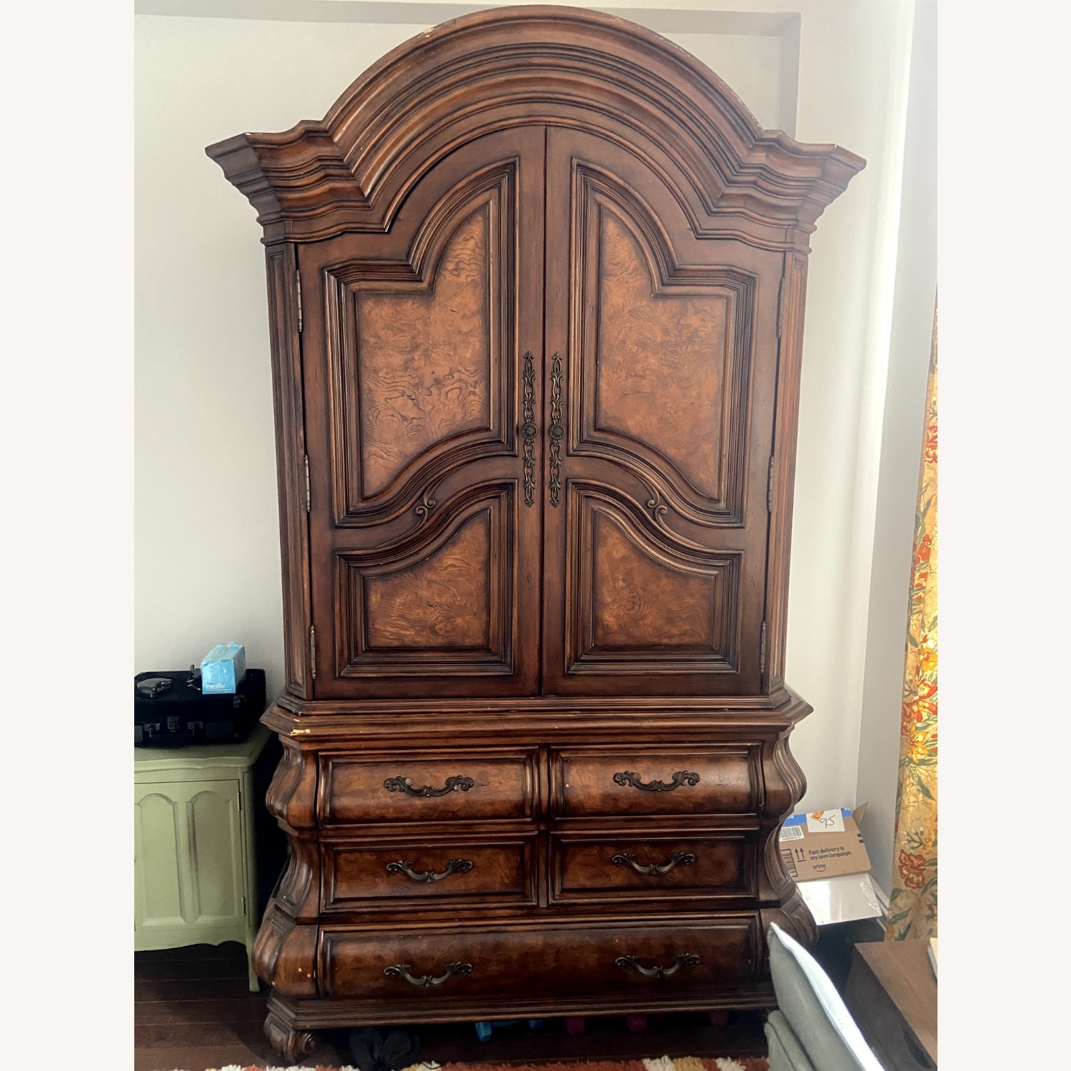 Large Vintage Armoire / Wardrobe - image-1