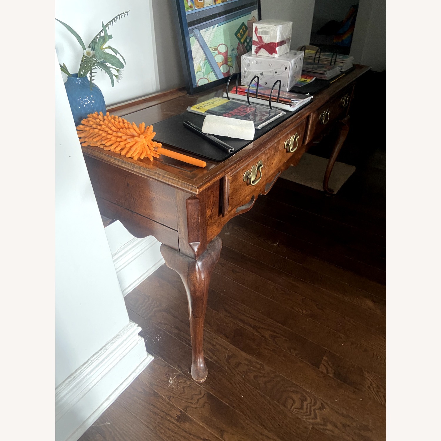 Vintage Dark Brown Console / Hall Table - image-4