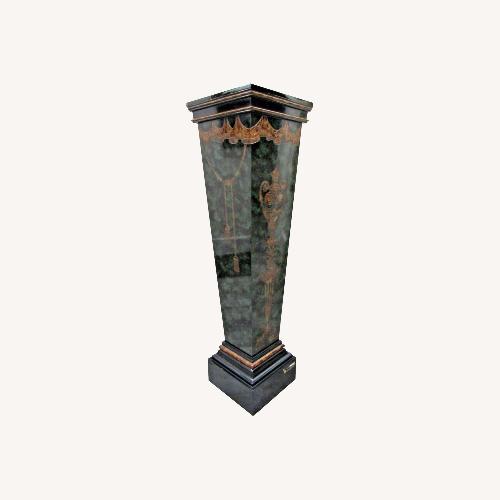 Used Castilian Imports Green Pedestal Plant Stand for sale on AptDeco