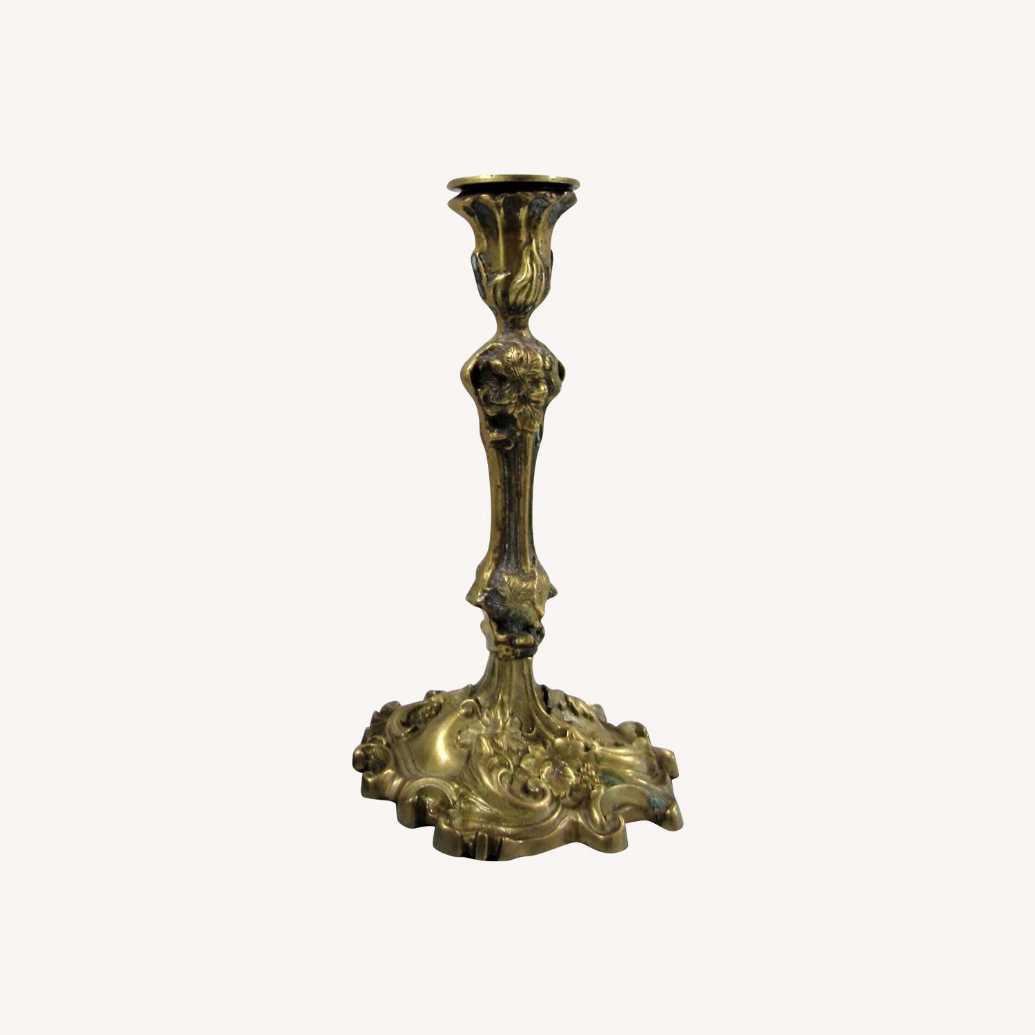 Pair French Rococo Revival Candlesticks - image-0