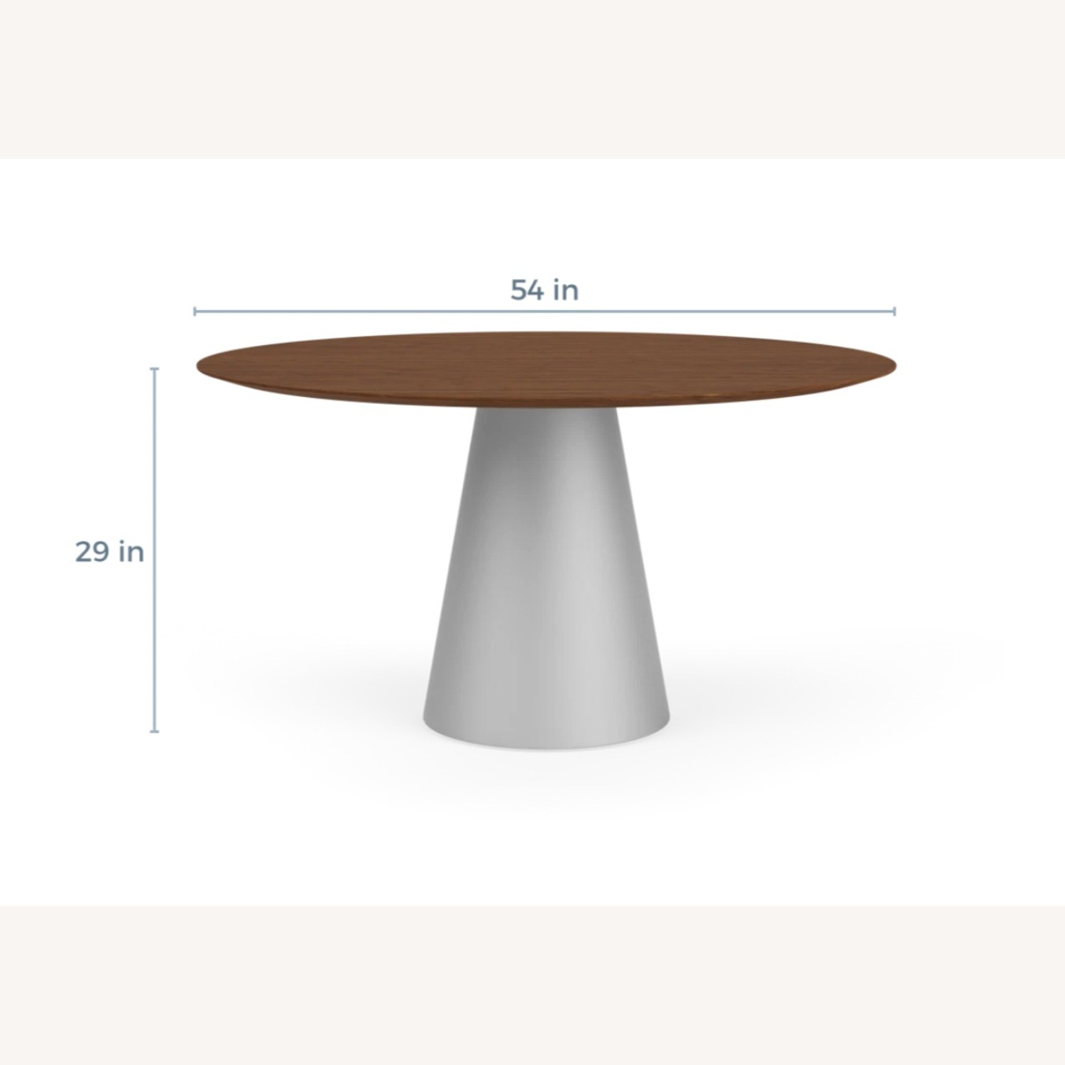 w Room & Board Decker Wood Walnut Top - image-3