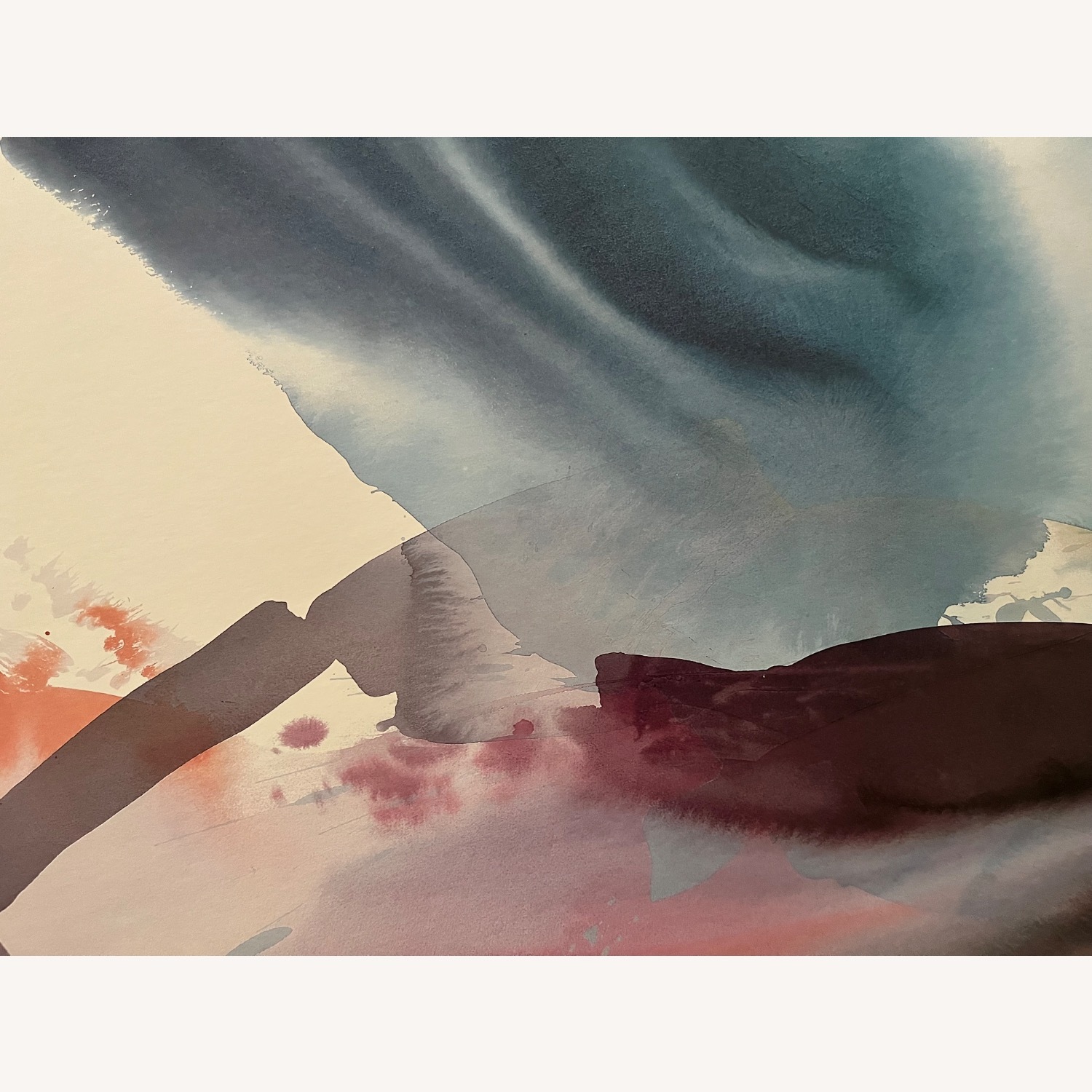 Vintage Abstract Litho Print Peter Kitchell - image-4