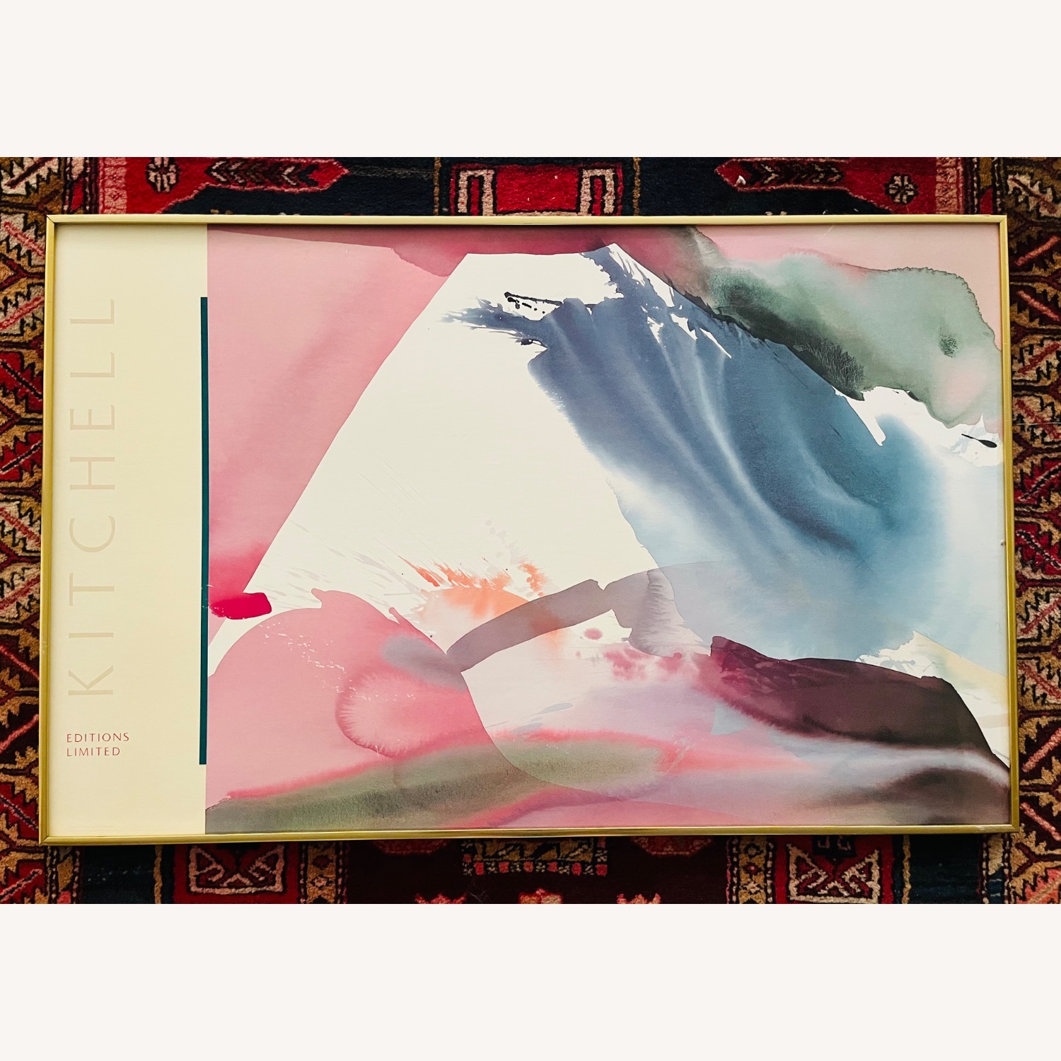 Vintage Abstract Litho Print Peter Kitchell - image-1