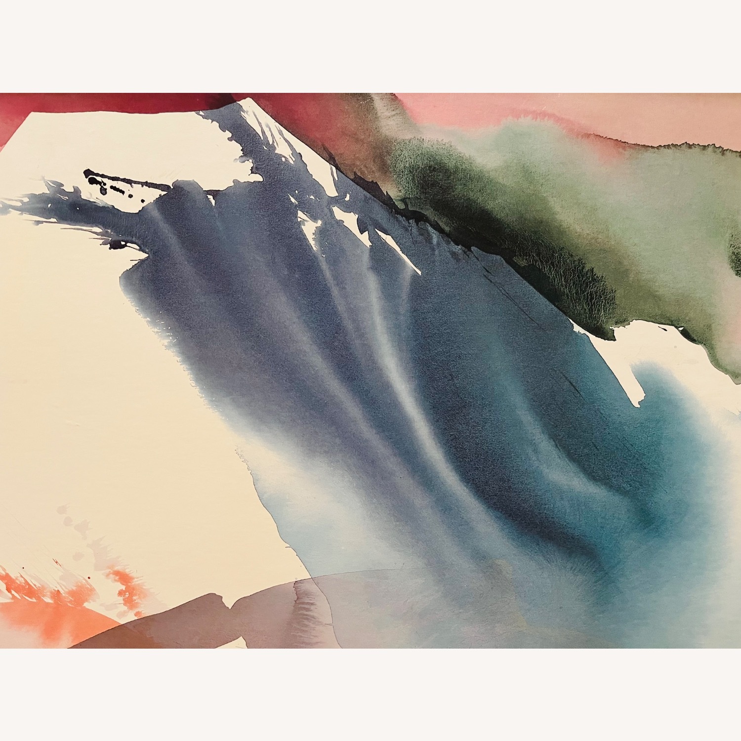 Vintage Abstract Litho Print Peter Kitchell - image-2