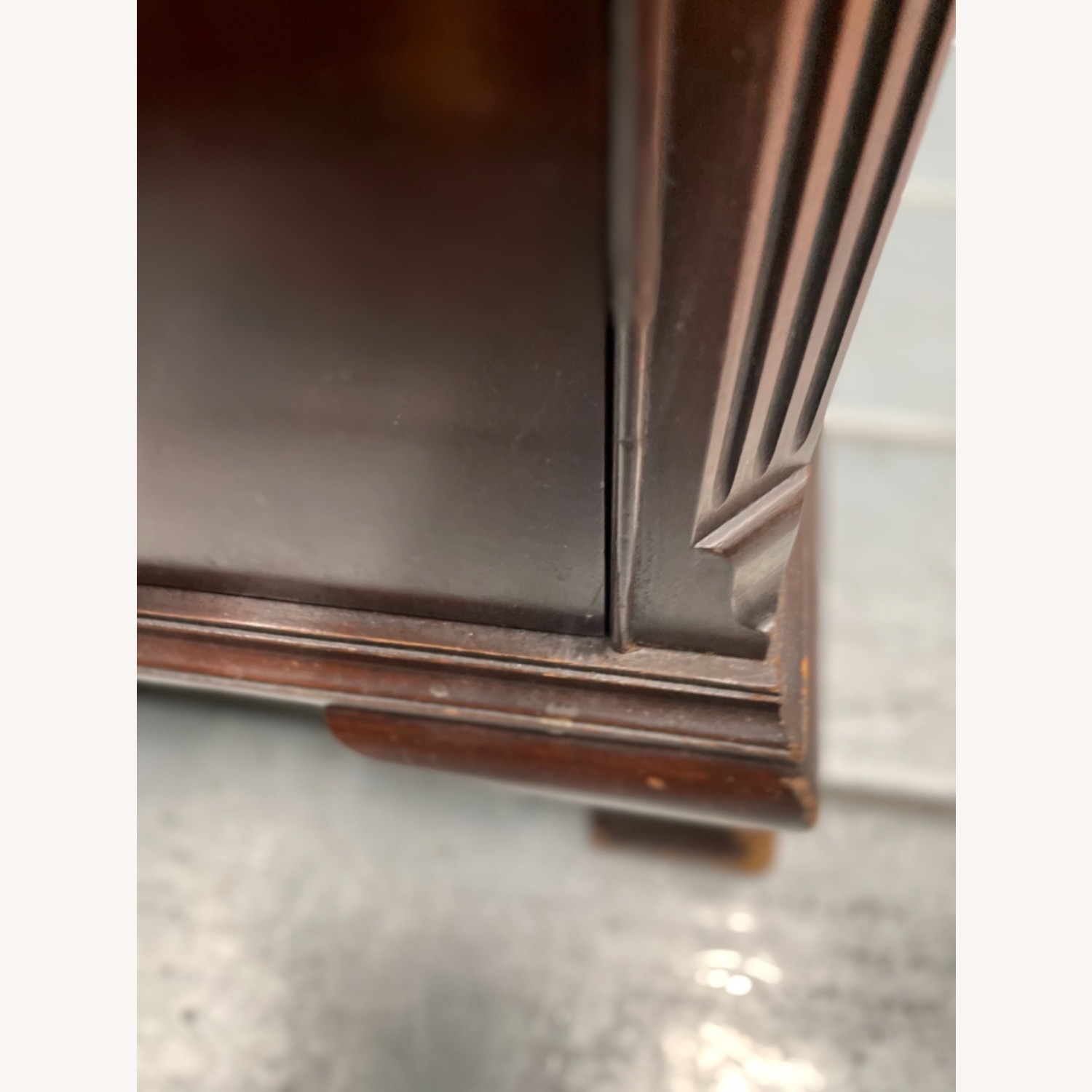 Antique 1930s Sold Mahogany Writing Desk - image-20