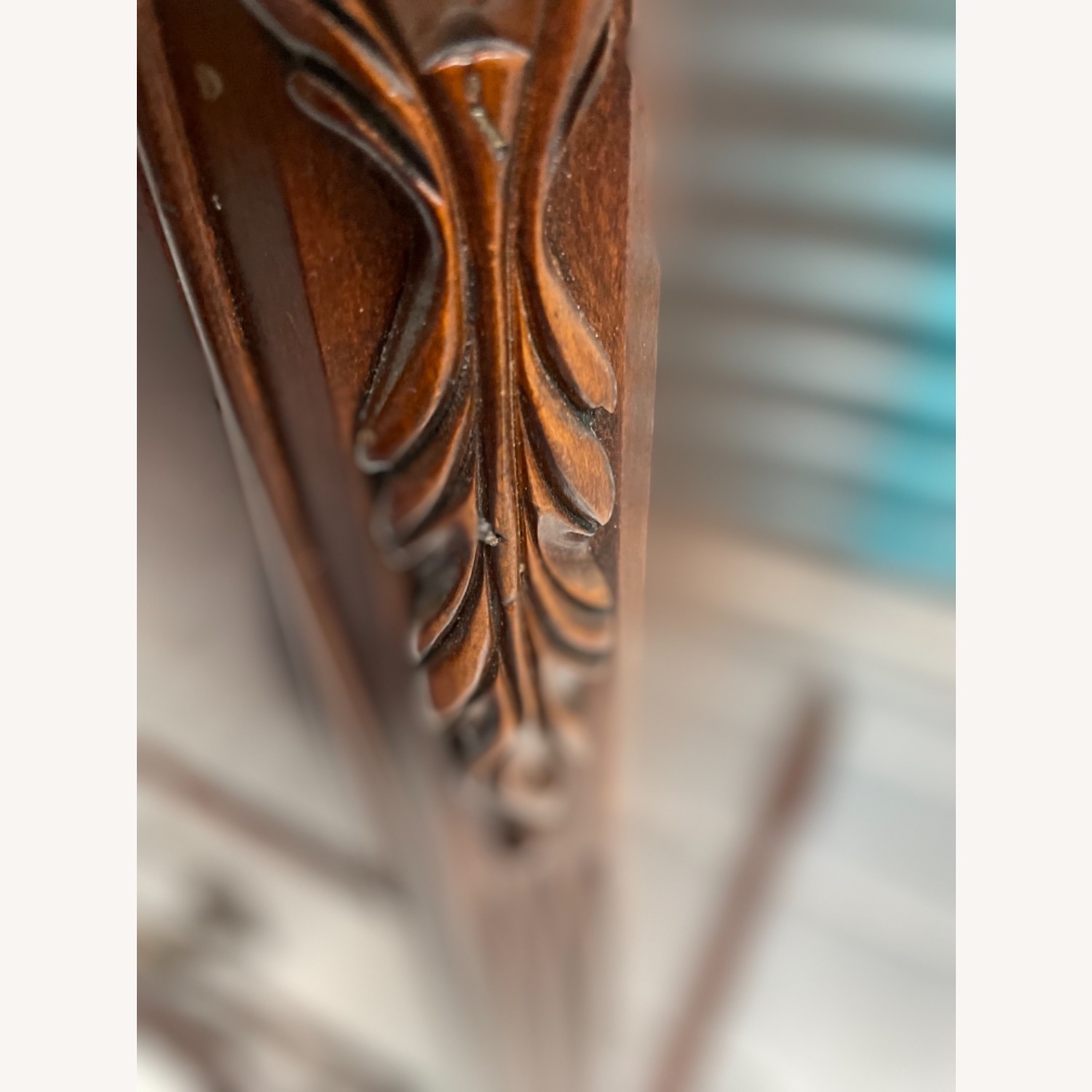 Antique 1930s Sold Mahogany Writing Desk - image-19