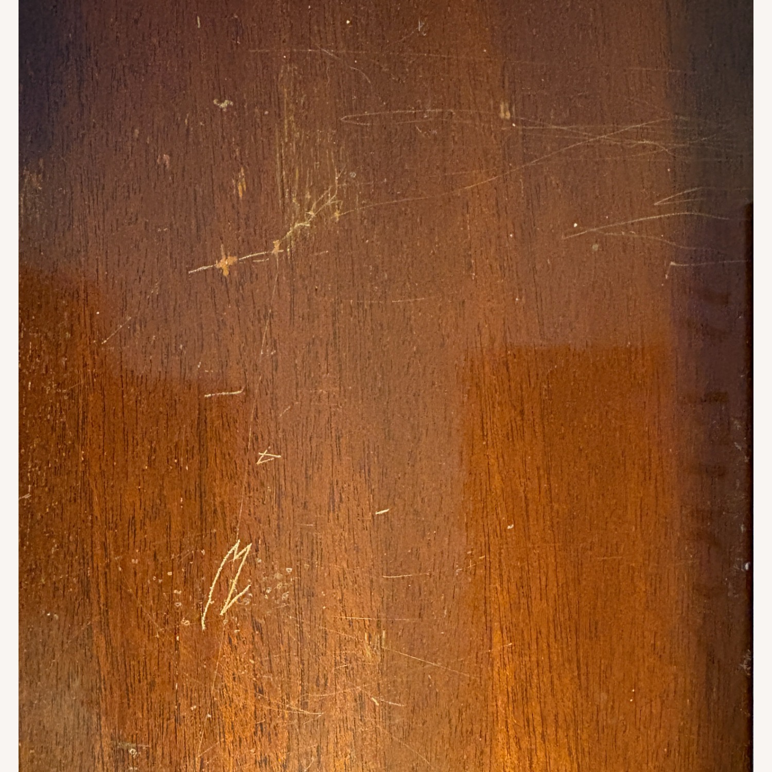 Antique 1930s Sold Mahogany Writing Desk - image-29