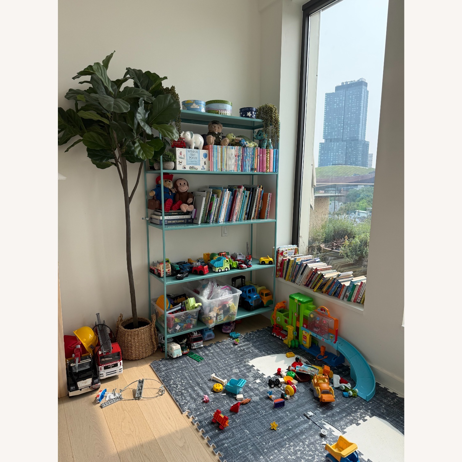 Blue Slim Bookshelf - image-2