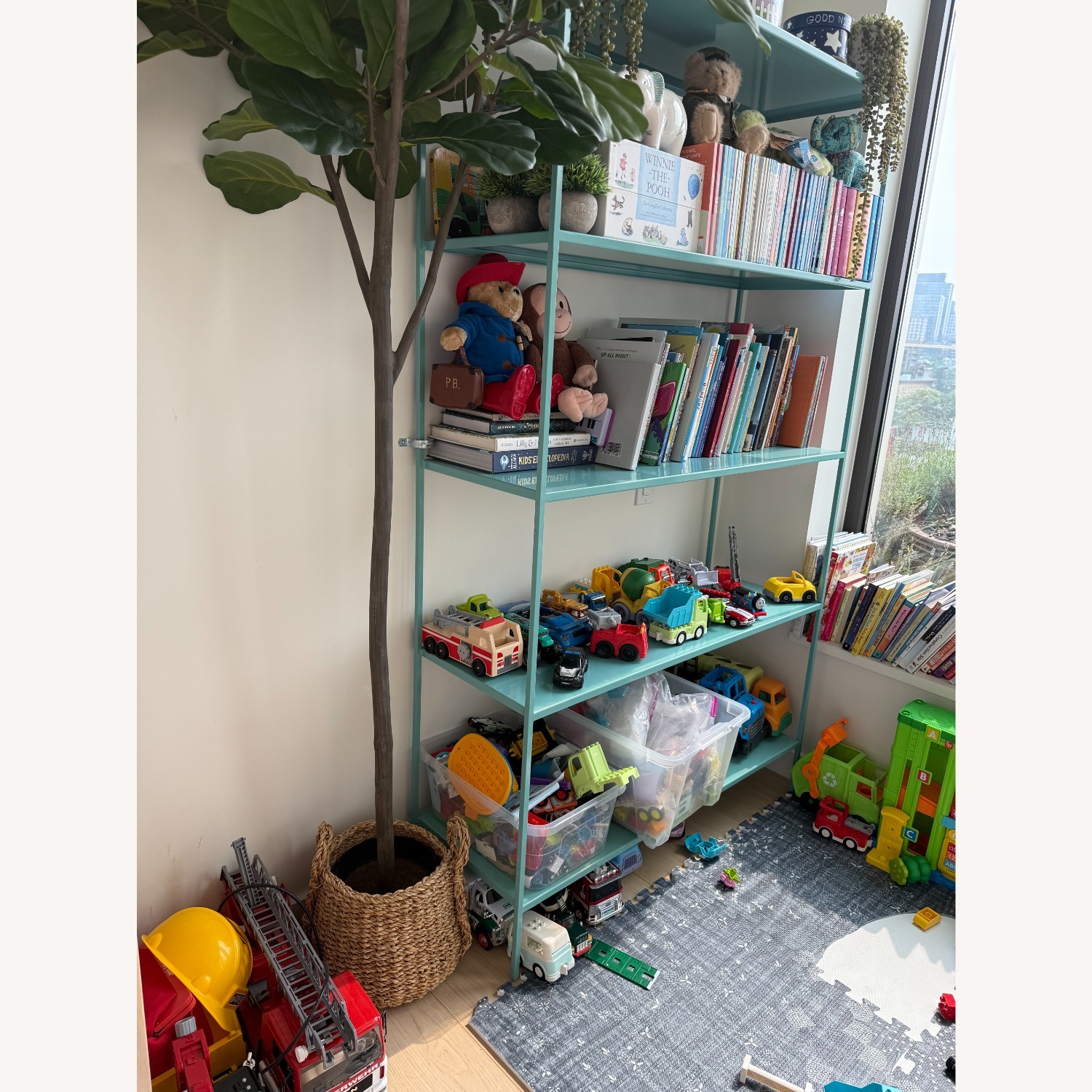 Blue Slim Bookshelf - image-3