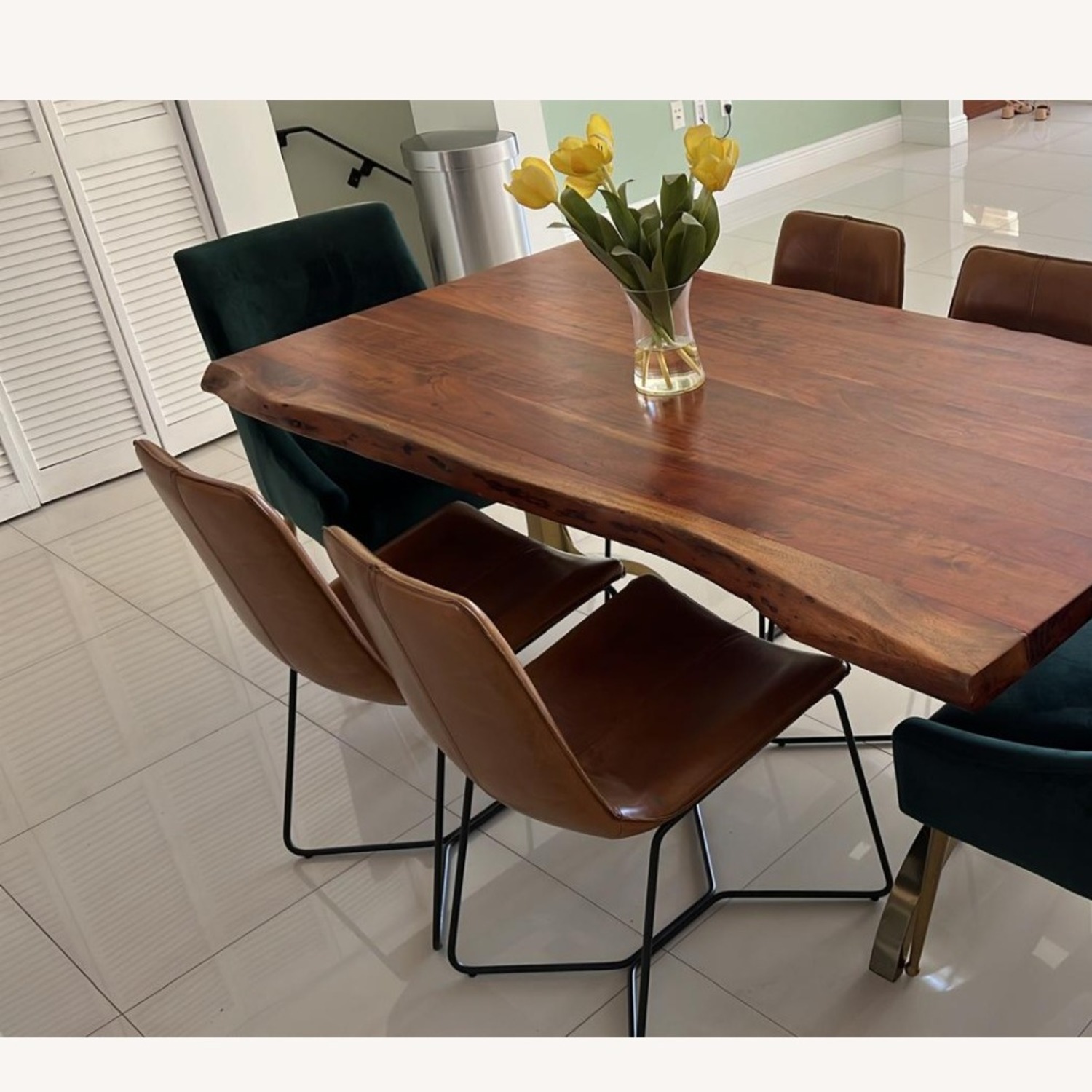 Slope Leather Dining Chairs (x4) - image-2