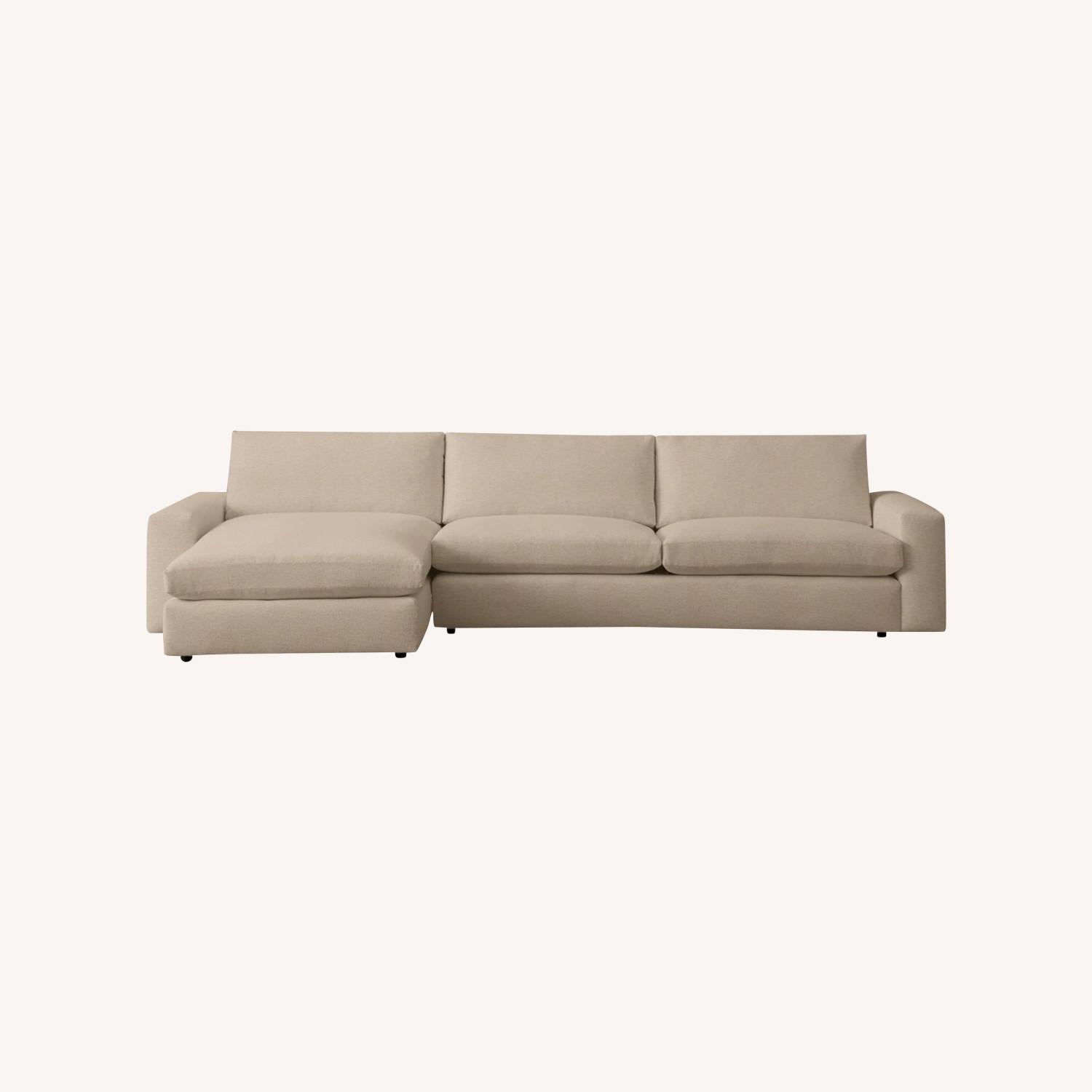 Kipton Wide Arm Two-Piece Chaise Sectional - image-0