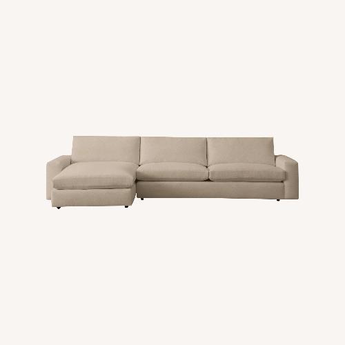 Used Kipton Wide Arm Two-Piece Chaise Sectional for sale on AptDeco
