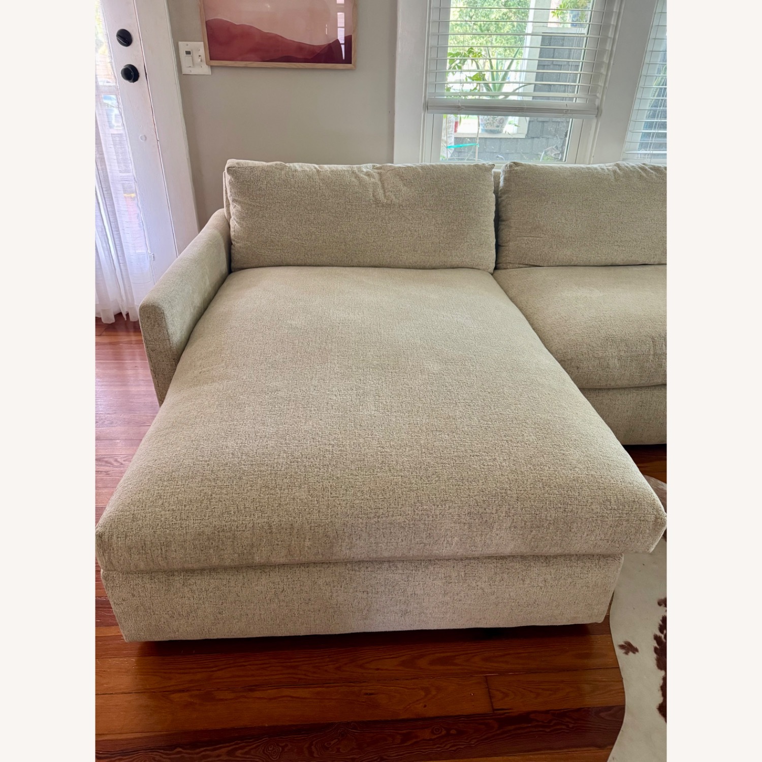 Kipton Wide Arm Two-Piece Chaise Sectional - image-3