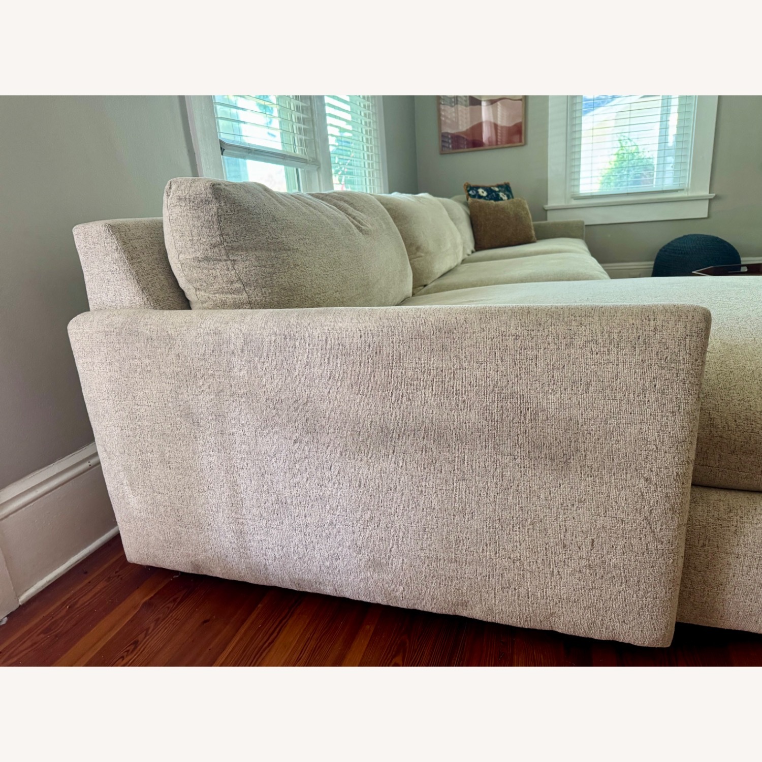 Kipton Wide Arm Two-Piece Chaise Sectional - image-5