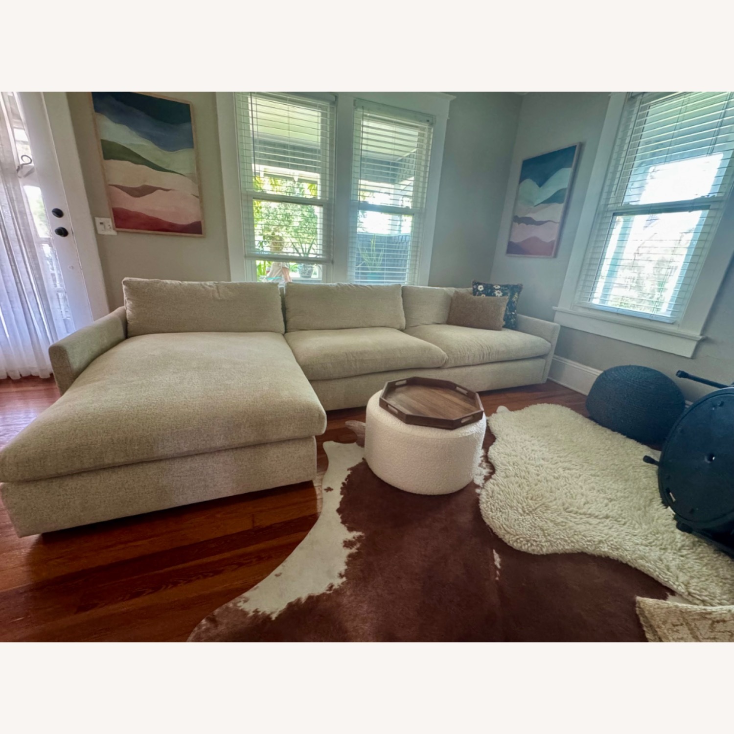 Kipton Wide Arm Two-Piece Chaise Sectional - image-7