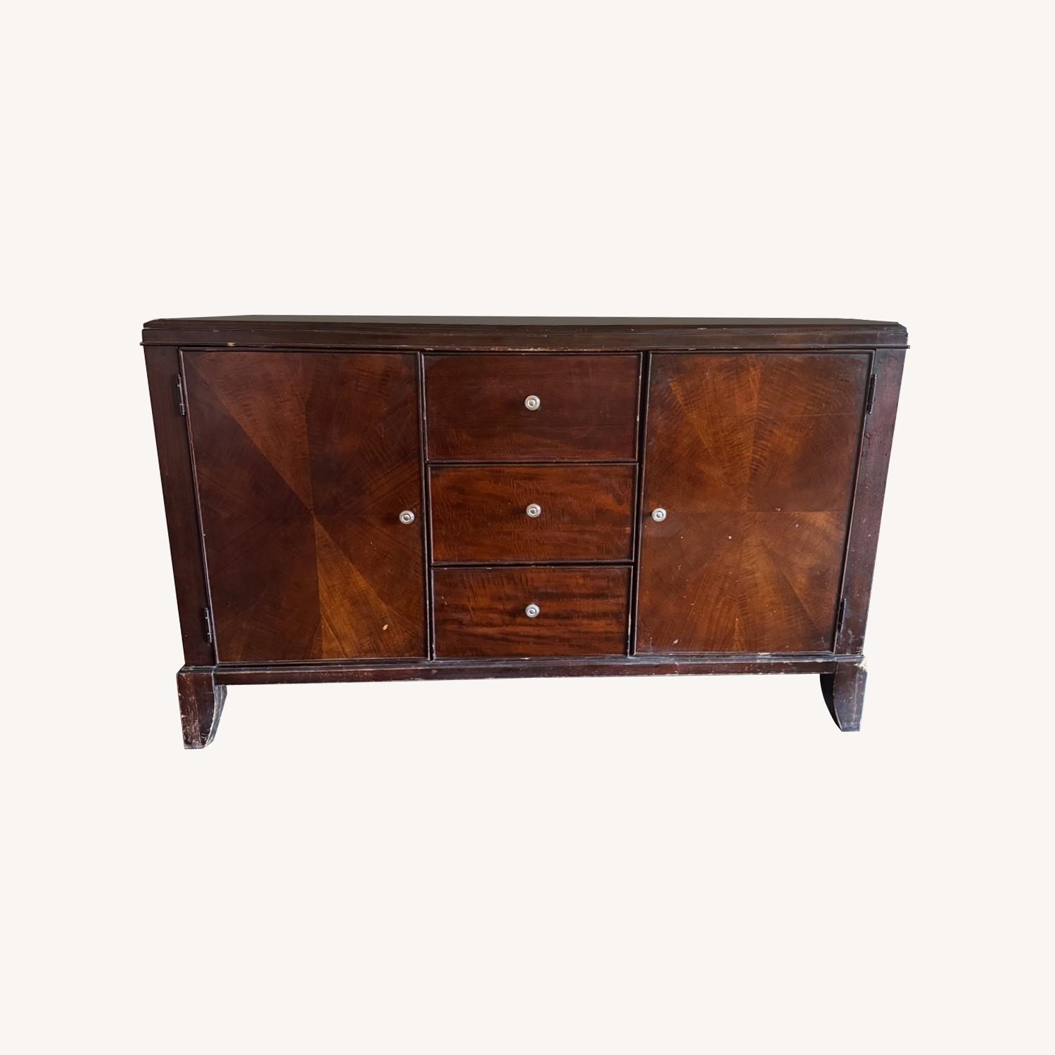 Mahogany Chest China Cabinet - image-0