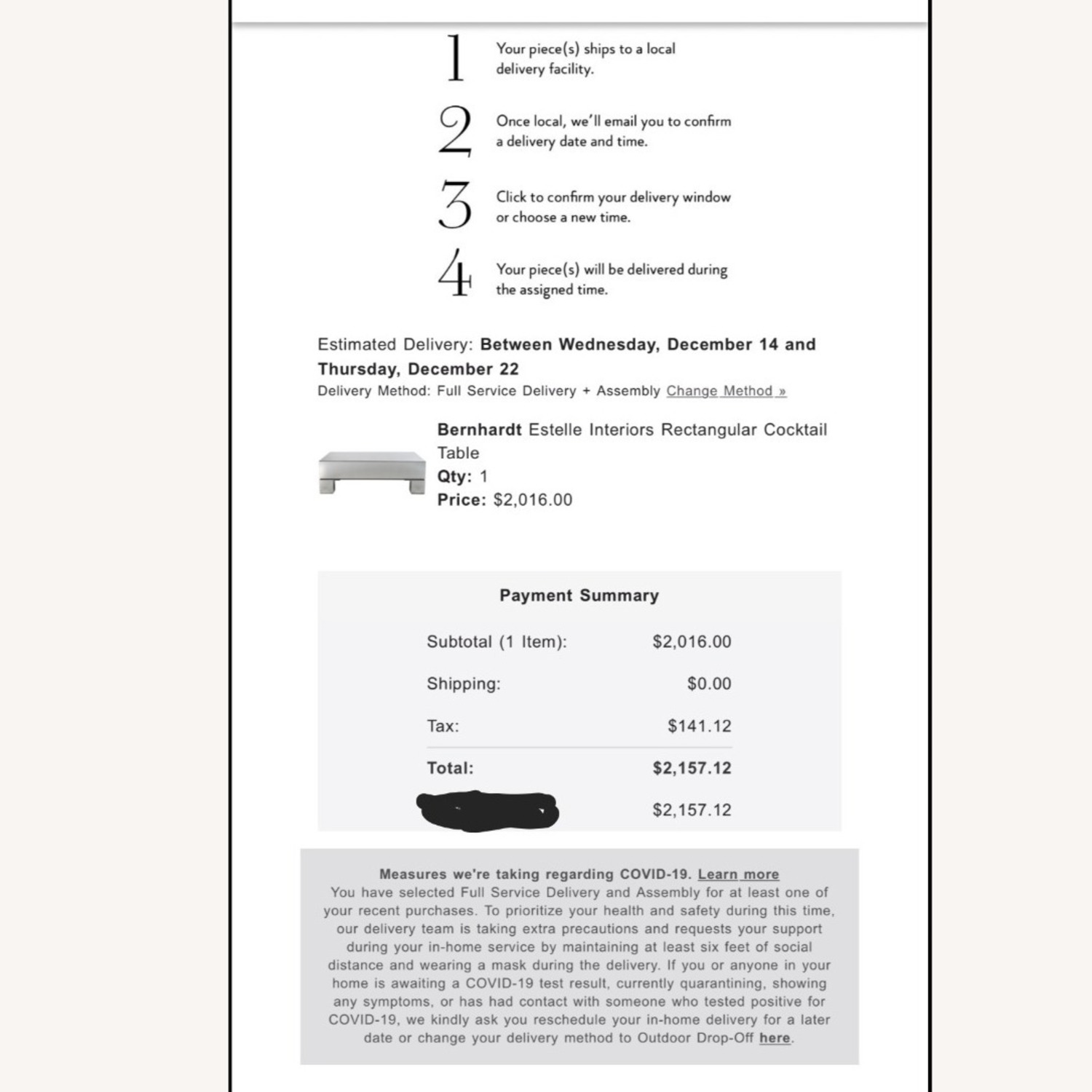 Mirrored Modern Coffee Table - image-3