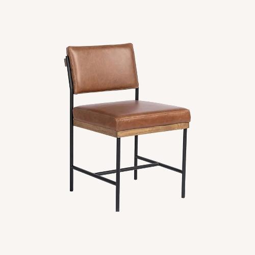 Used Four Hands Benton Leather Dining Chairs for sale on AptDeco