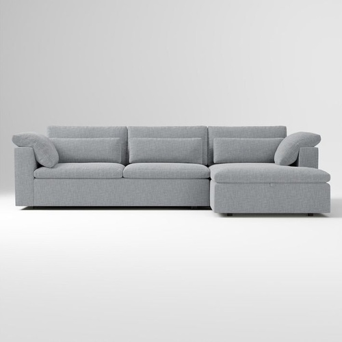 Used West Elm Sectional Sleeper Sofa With Storage  for sale on AptDeco