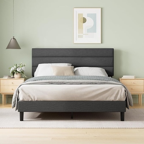 Used ZINUS Queen Piper Upholstered Platform Bed for sale on AptDeco