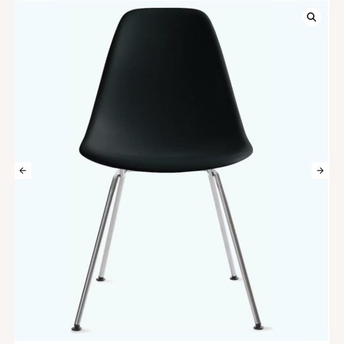 Used Eames Molded Plastic Side Chair in Black for sale on AptDeco