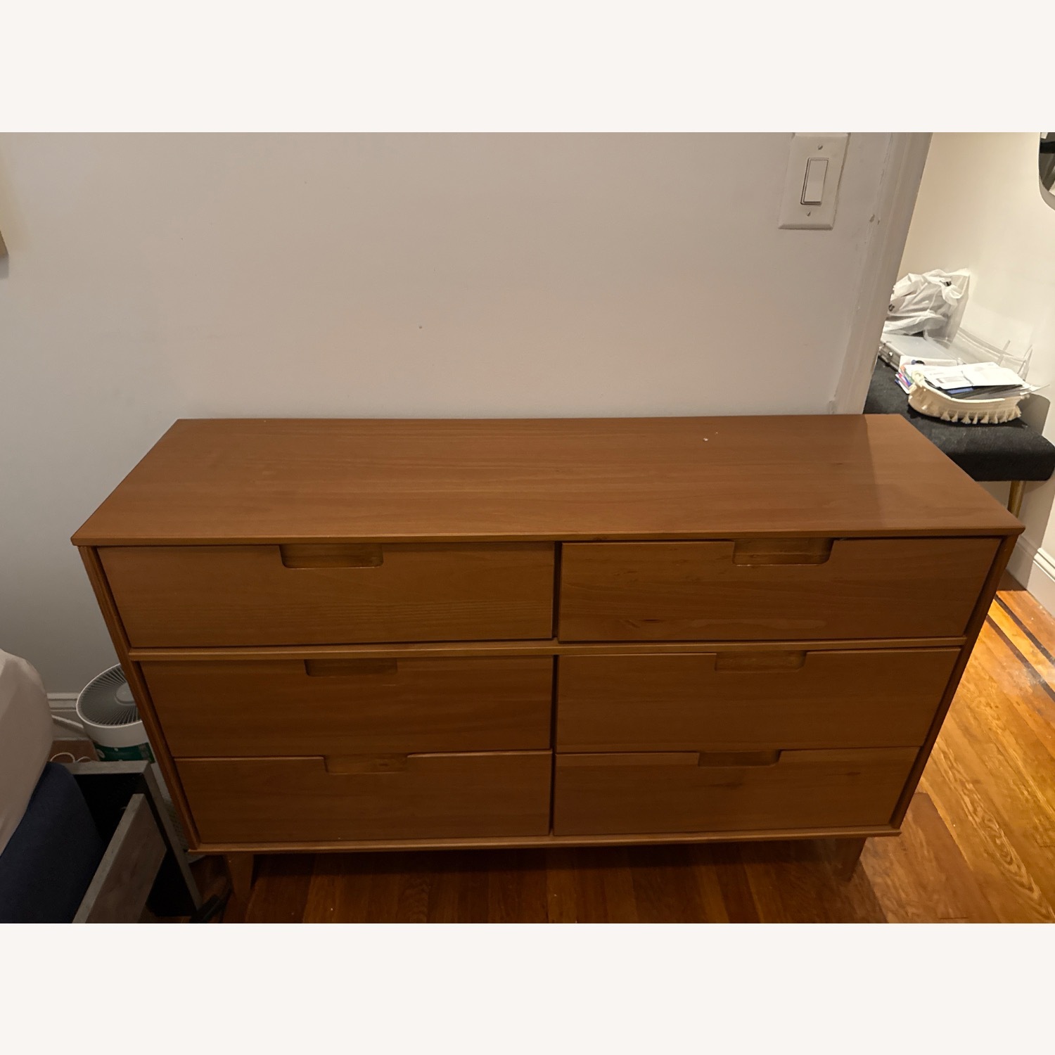 6 Drawer Wood Dresser - image-1