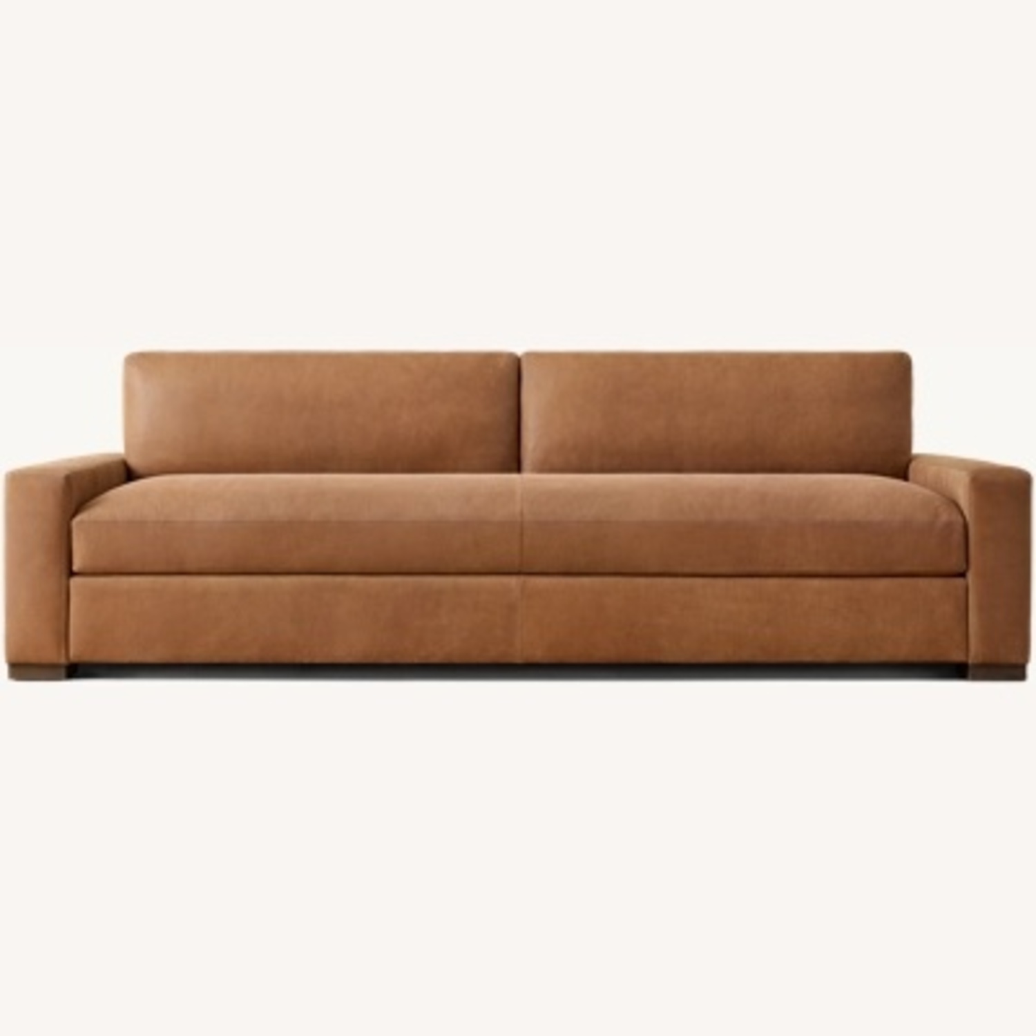 RH 8ft Italian Cavallino Leather Maxwell Sofa - image-0