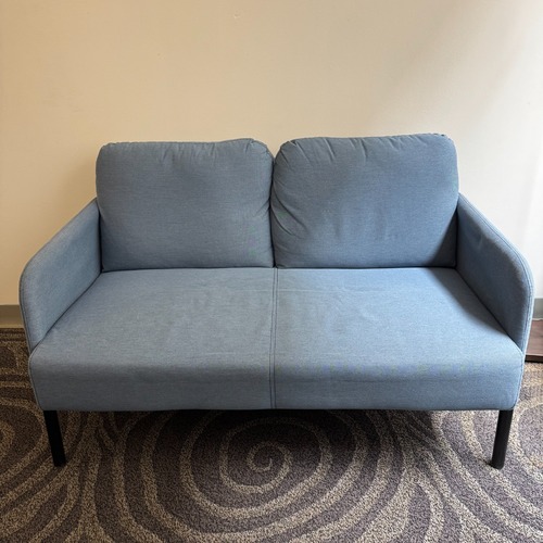 Used IKEA Glostad Loveseat in Knisa Medium Blue for sale on AptDeco