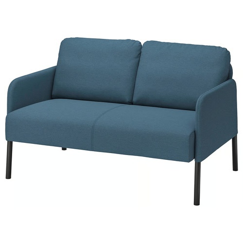 Used IKEA Glostad Loveseat in Knisa Medium Blue for sale on AptDeco