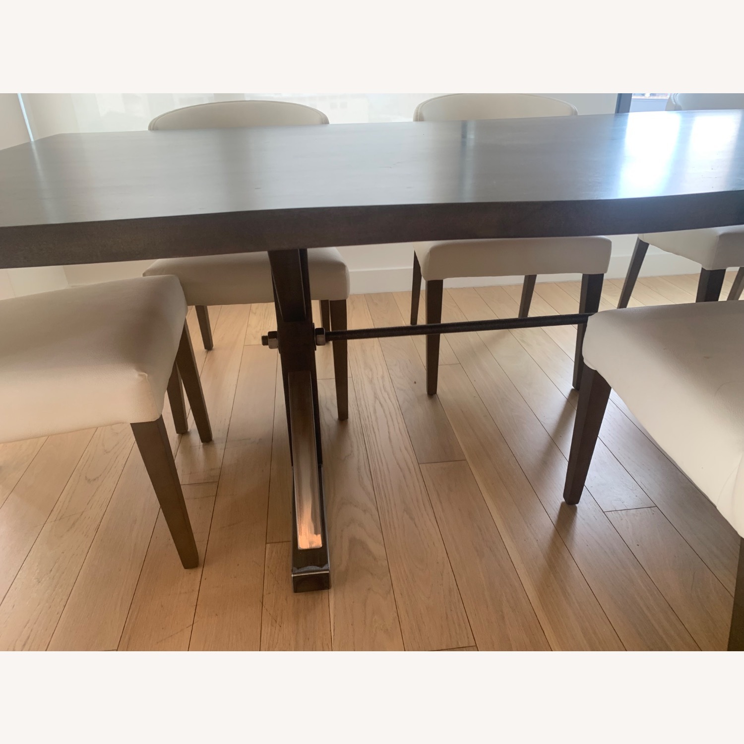 Safavieh Wooden Table and Leather Chairs  - image-3