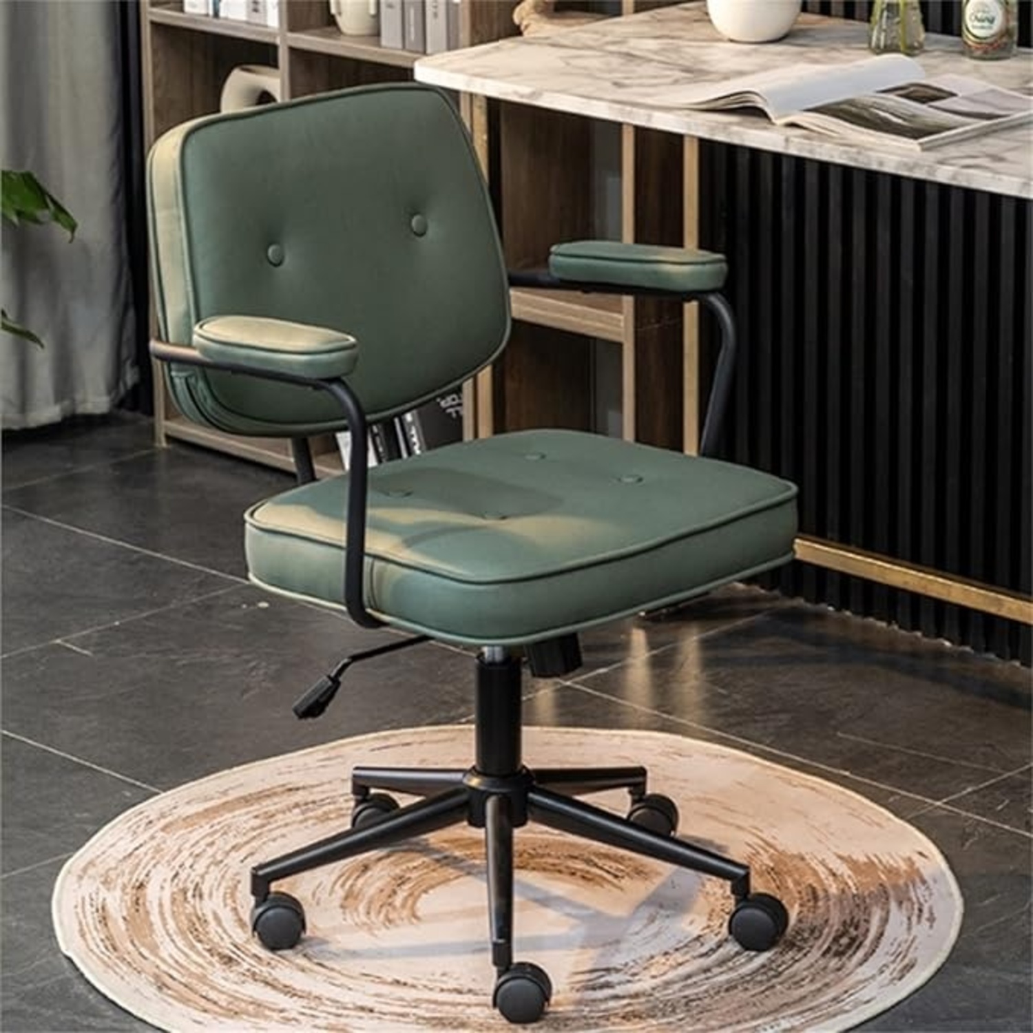 PU Padded Office Desk Chair  - image-5