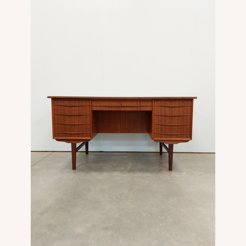 Used Vintage Danish Mid Century Modern Teak Desk for sale on AptDeco