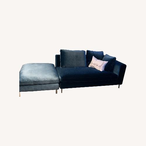 Used Sectional With Chaise and Ottoman  for sale on AptDeco