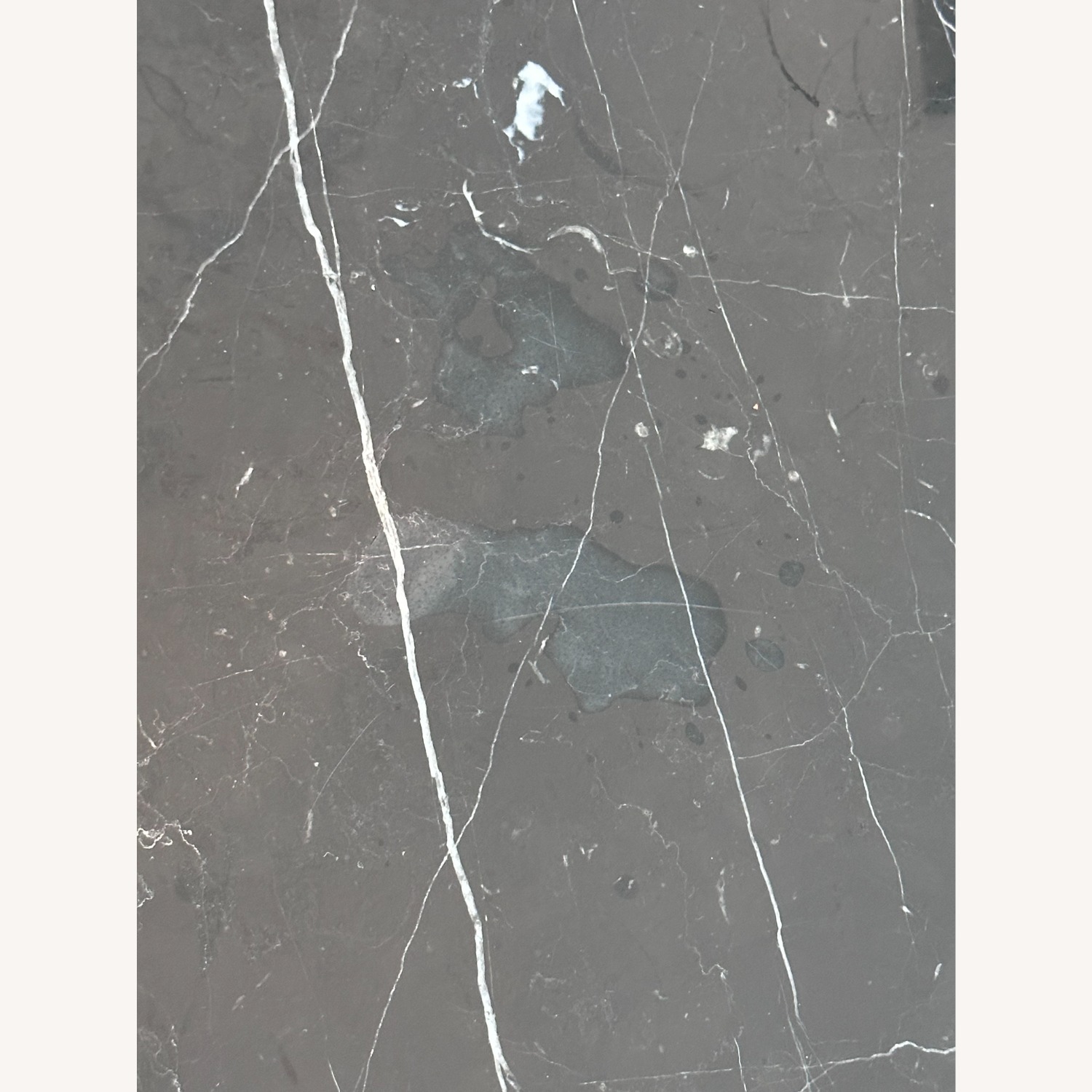 CB2 6-Drawer Black Oak Desk w Black Marble Top  - image-5