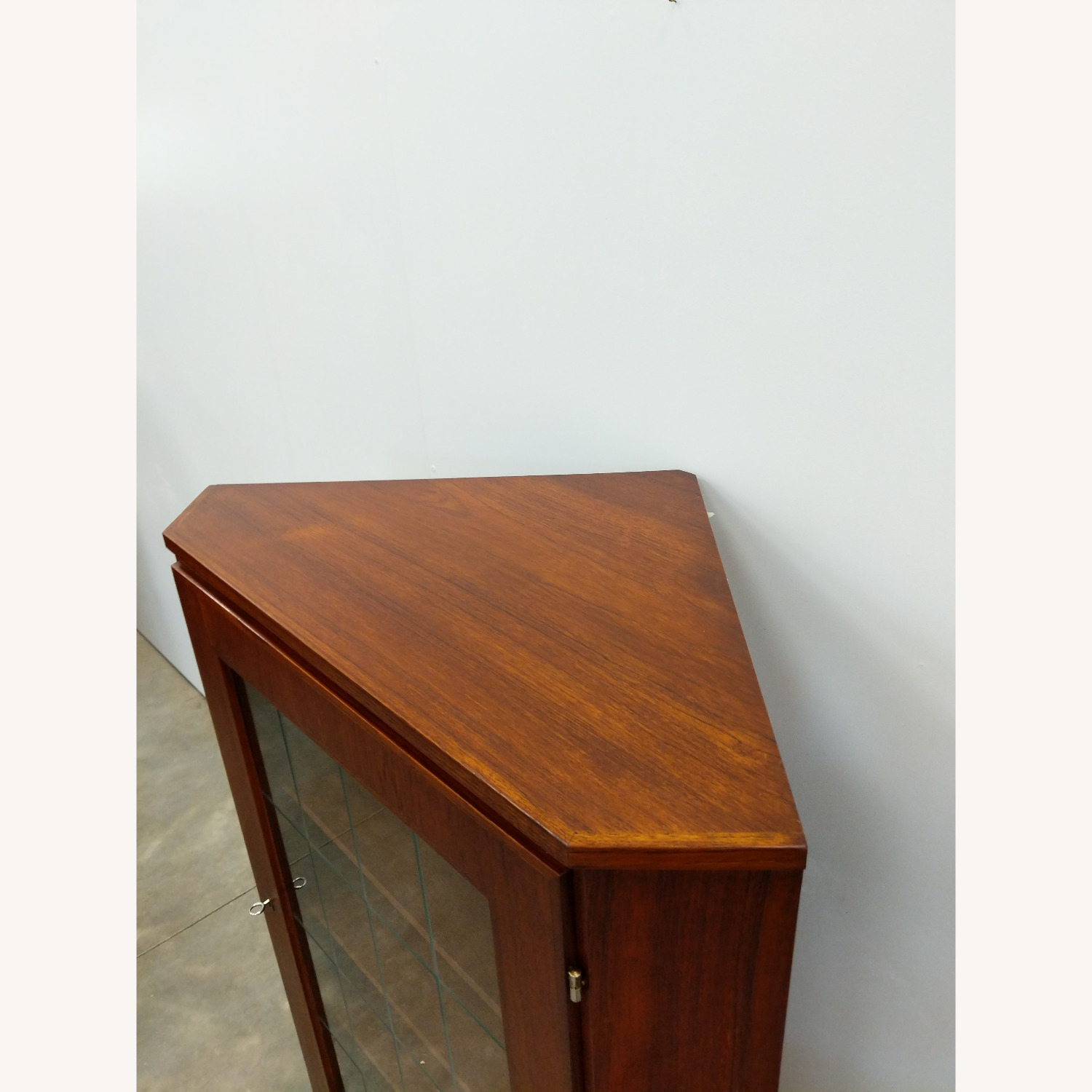 Vintage Danish Modern Teak Corner Cabinet - image-4