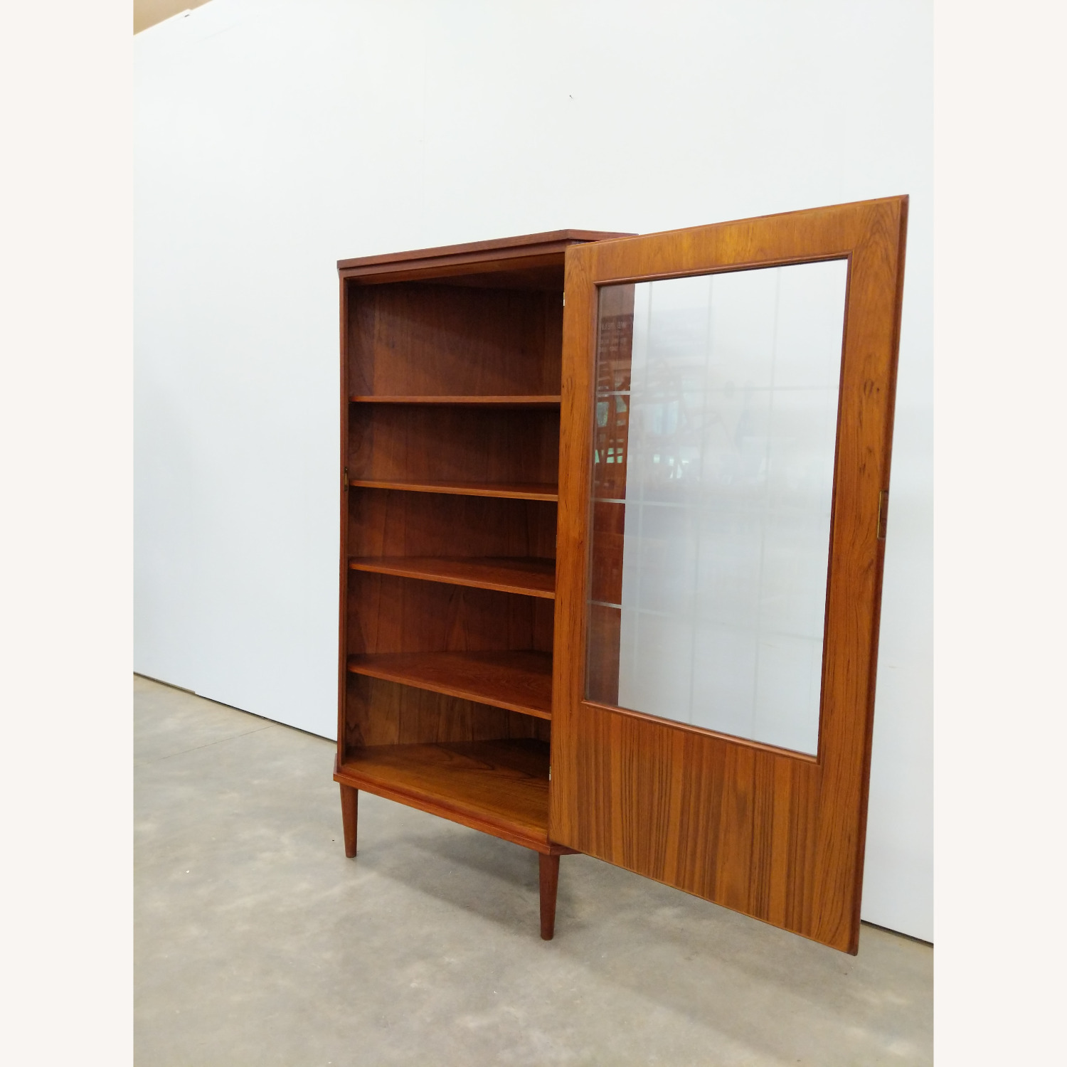 Vintage Danish Modern Teak Corner Cabinet - image-3