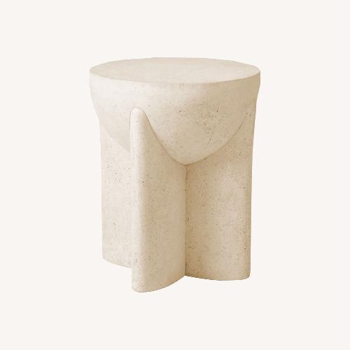 Used West Elm Lava Stone Side Table for sale on AptDeco